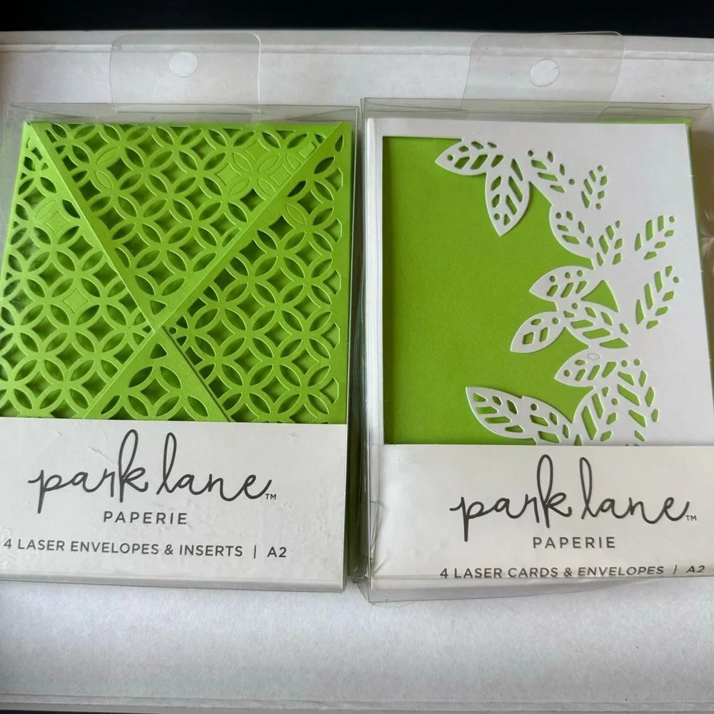 Assortment Packages Of Park Lane Card & Envelope Canvas Laser Cut Petal Lot